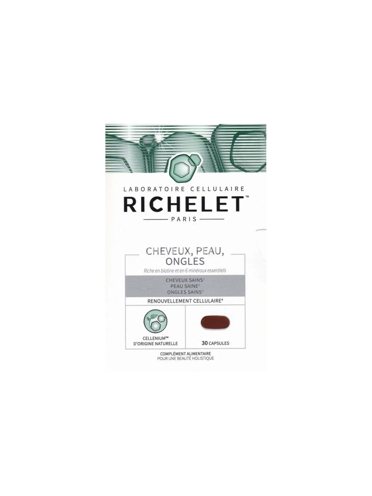 RICHELET Cheveux, Peau, Ongles Capsules boite de 30