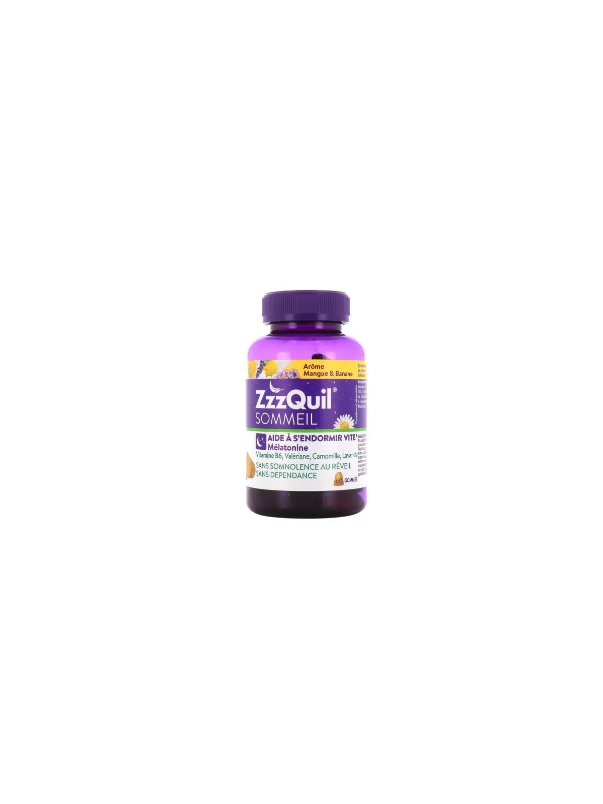 ZZZQUIL Sommeil Gommes Mangue Banane boite de 60