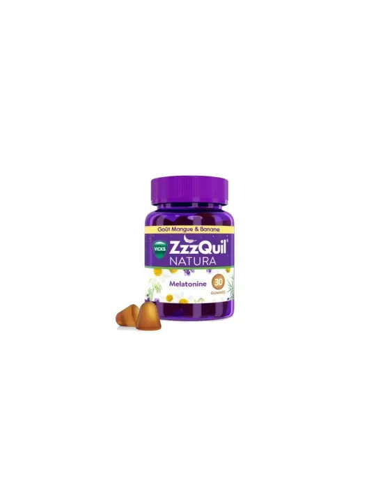 ZZZQUIL Sommeil Gommes Mangue Banane boite de 30