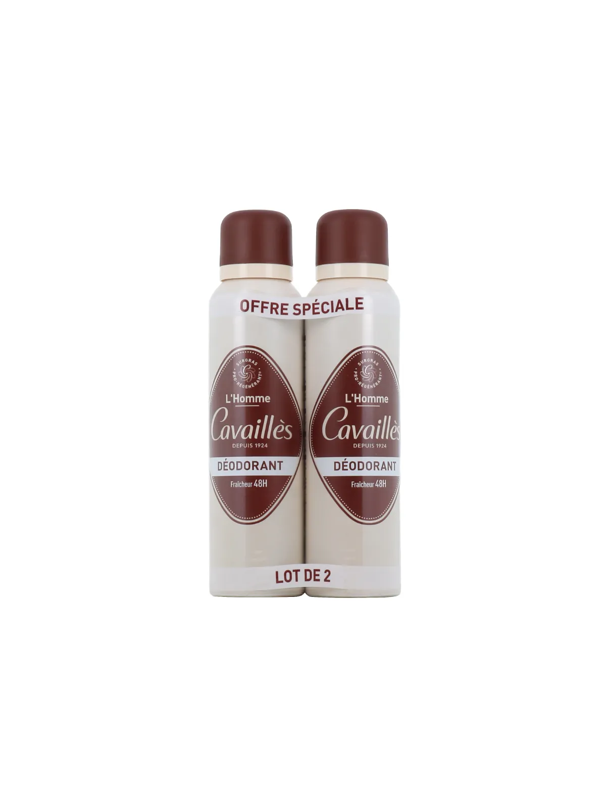 Rogé Cavaillès L'Homme Déodorant 48h Spray 2x150ml