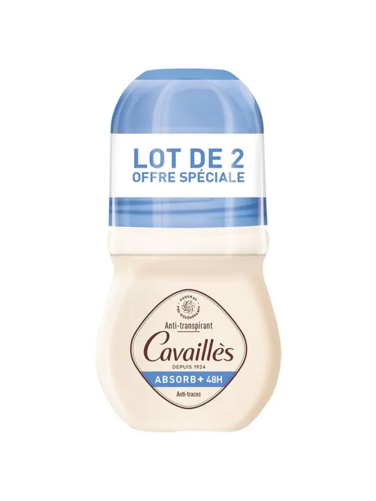 ROGÉ CAVAILLÈS Deodorant Anti-traces Roll On Absorb + 2x50ml