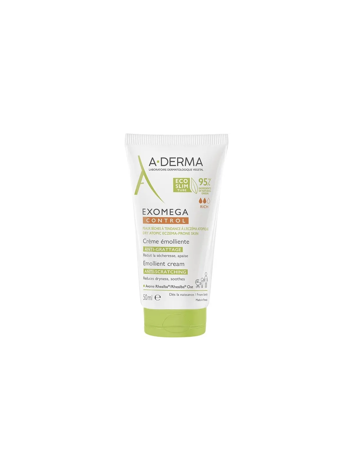 A-DERMA Exomega Control Crème émolliente anti-grattage 50ml