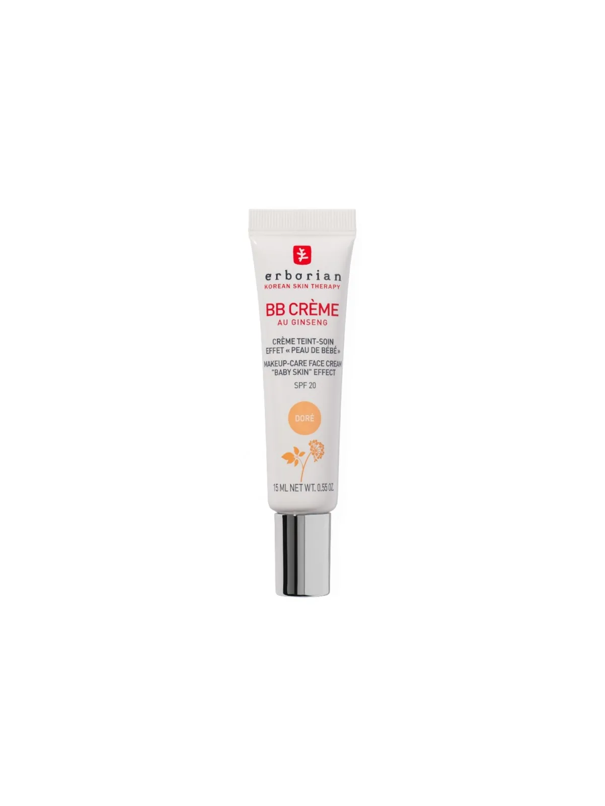 ERBORIAN BB Crème au Ginseng 15 ml  Teinte : Doré