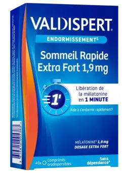 VALDISPERT Sommeil Rapide Extra Fort 1,9 mg 40 Comprimés Orodispersibles