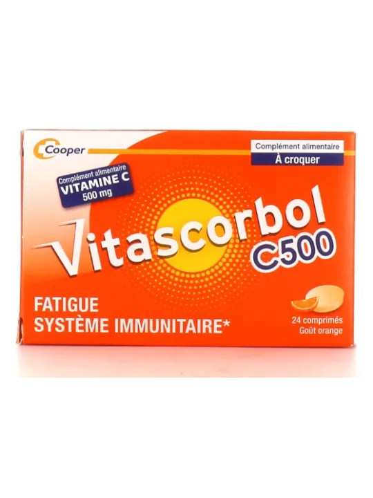 VITASCORBOL Vitamine C 500mg 24 comprimés à croquer