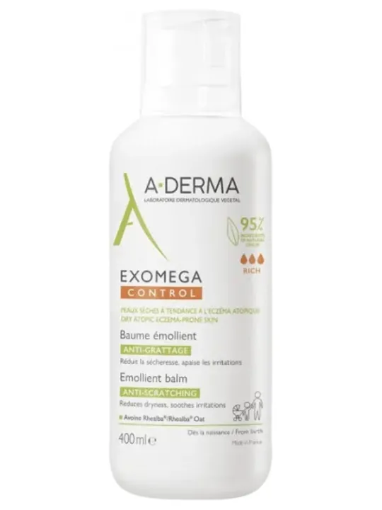 A-DERMA Exomega Control Baume Émollient Anti-Grattage 400 ml