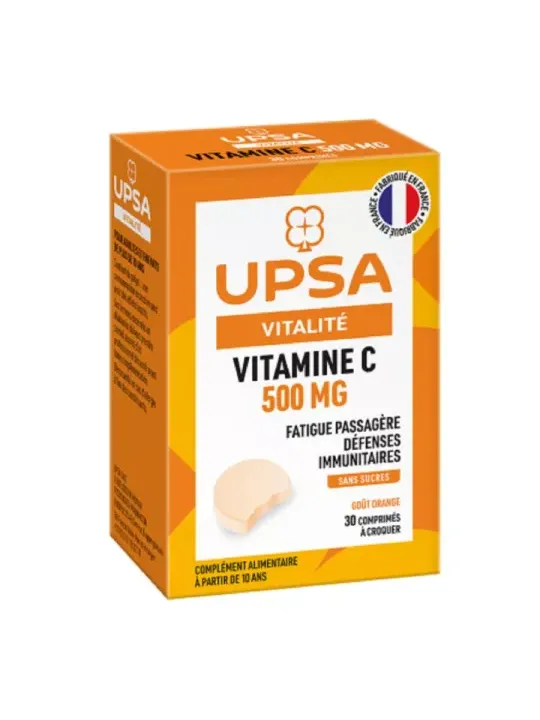 UPSA Vitalité Vitamine C 500mg 20 Comprimés à Croquer