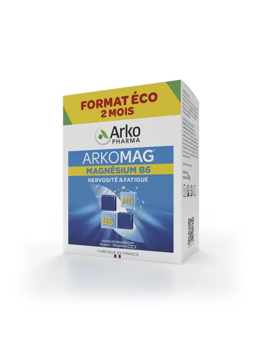 ARKOPHARMA Arkomag Magnésium B6 Nervosité et Fatigue 120 Gélules