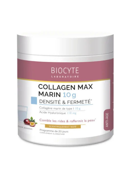 BIOCYTE Âge Collagen Max Marin Densité et Fermeté Goût Passion 210g