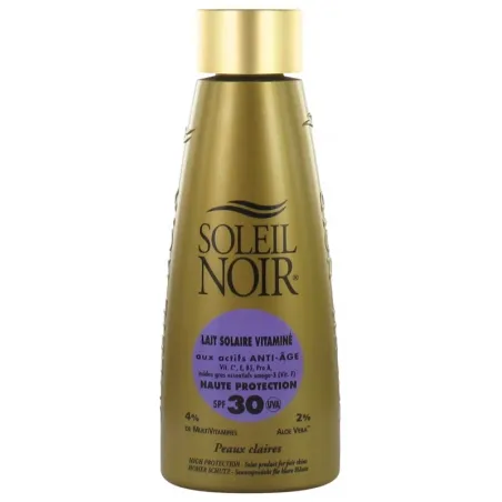 SOLEIL NOIR Lait Vitaminé Haute Protection SPF30 150ML