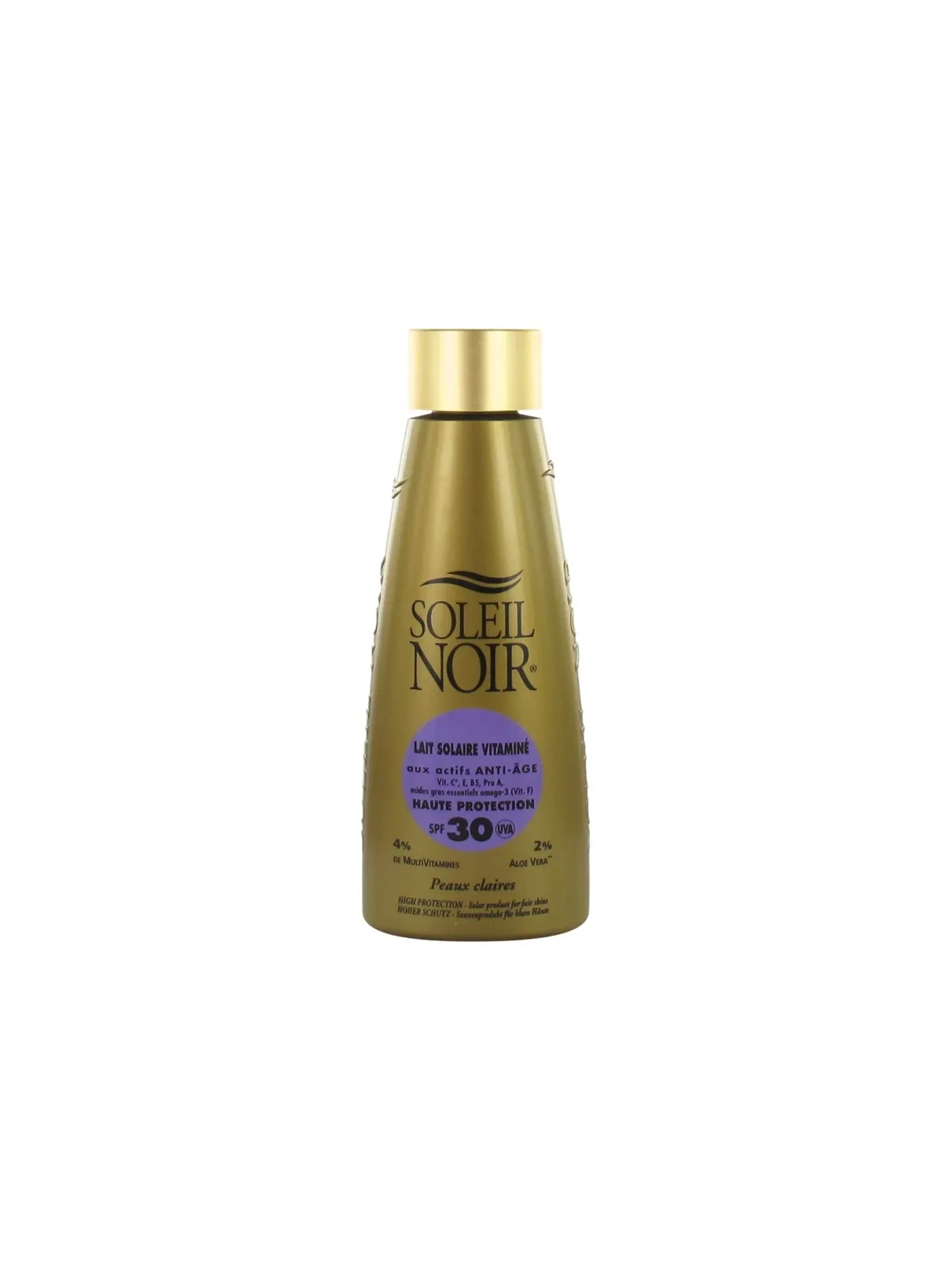 SOLEIL NOIR Lait Vitaminé Haute Protection SPF30 150ML