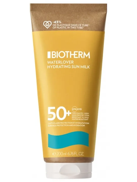 BIOTHERM Waterlover Lait Solaire Protection et Hydratation SPF50+ 200 ml