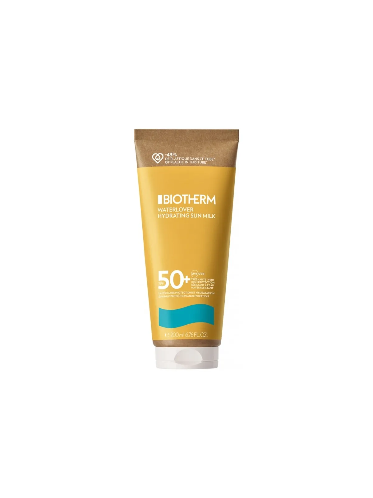 BIOTHERM Waterlover Lait Solaire Protection et Hydratation SPF50+ 200 ml
