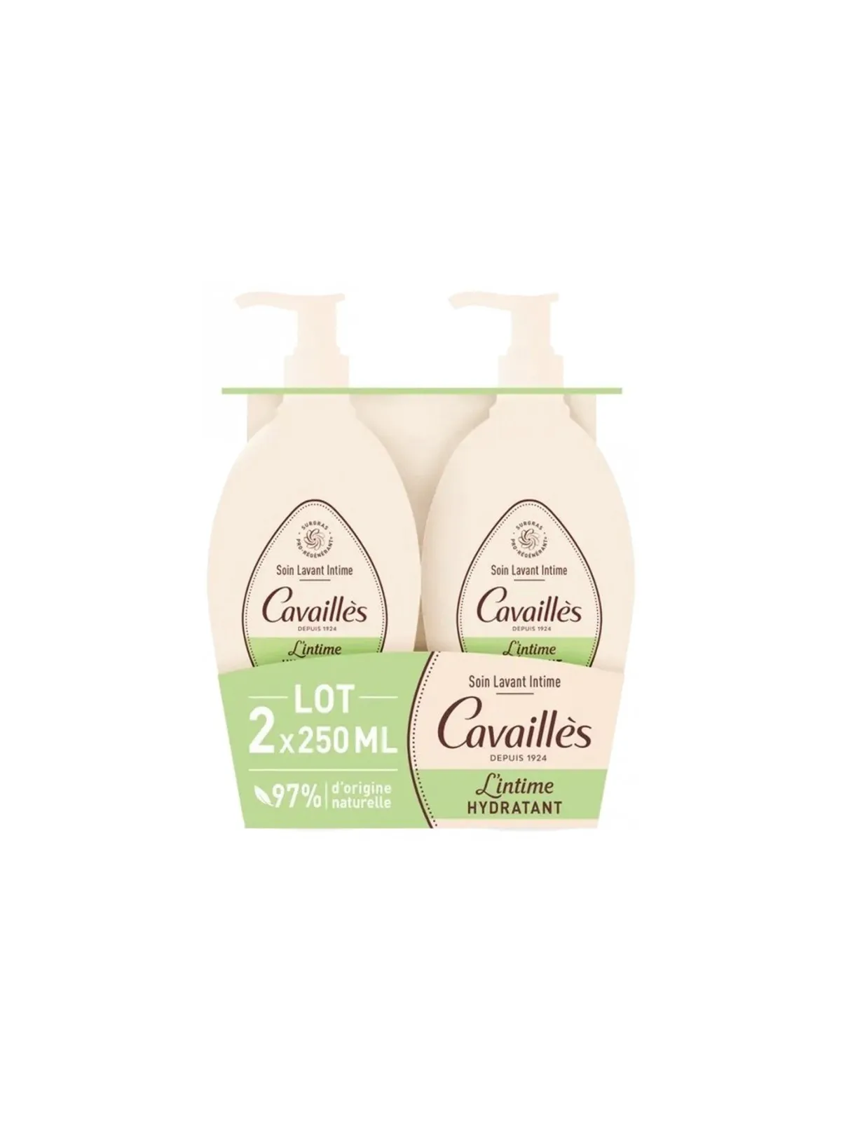 ROGE CAVAILLES Soin Lavant Intime Hydratant Lot de 2 x 250 ml