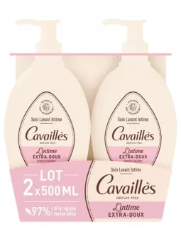 ROGE CAVAILLES Soin Lavant Intime Extra-Doux Lot de 2 x 500 ml