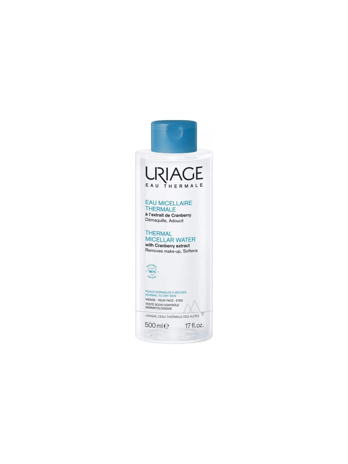URIAGE Eau Micellaire Thermale Peaux Normales à Sèches 500 ml