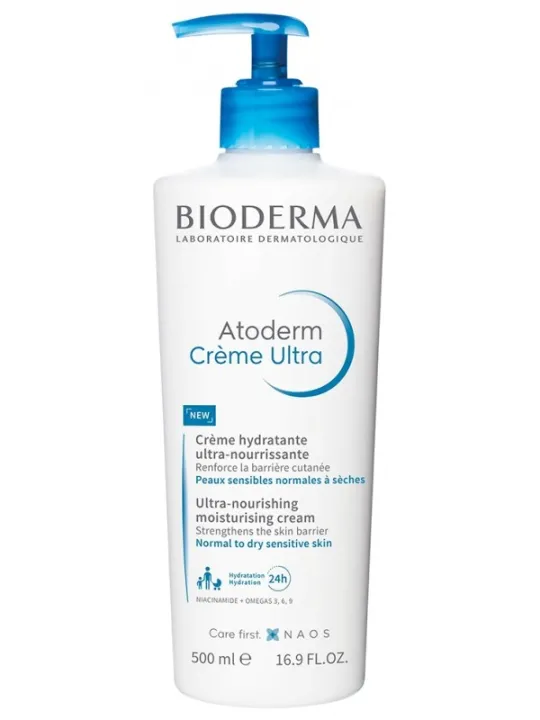 BIODERMA Atoderm Crème Ultra Crème Hydratante Ultra-Nourrissante 500 ml