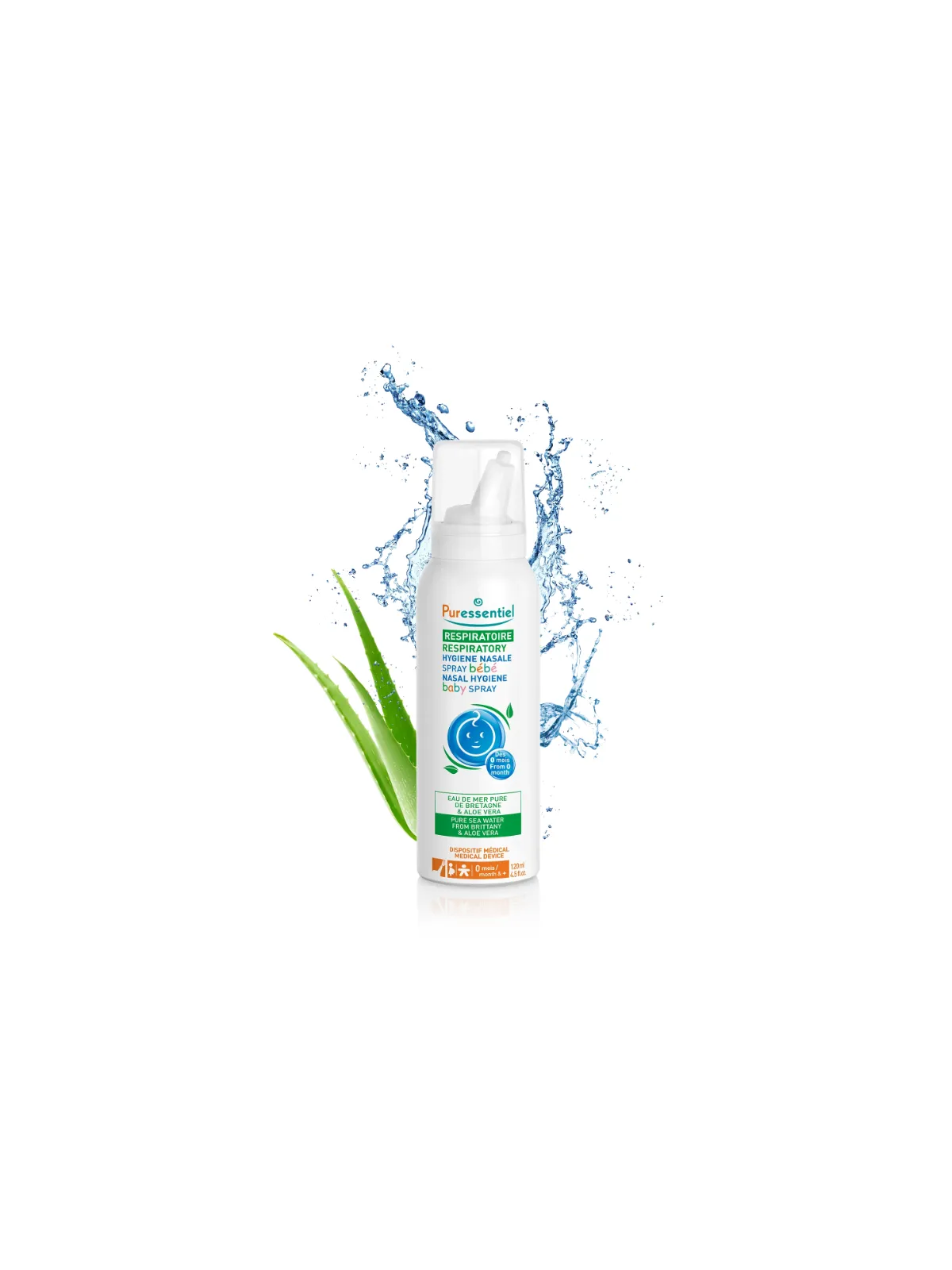 PURESSENTIEL Spray Hygiène Nasale Bébé 120ml
