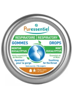 PURESSENTIEL Respiratoire Gommes Menthe Eucalyptus 45 g