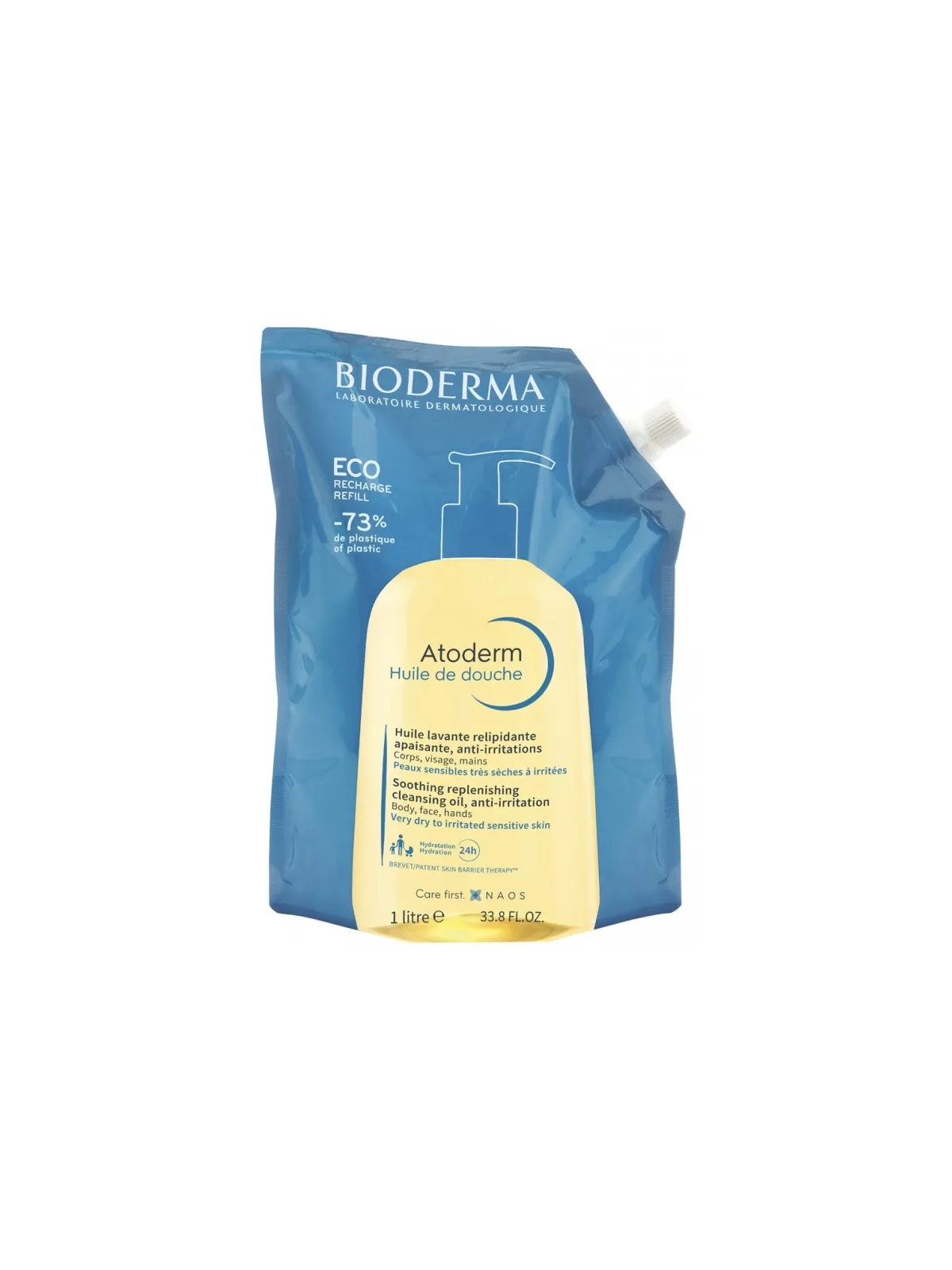 BIODERMA Atoderm Huile de Douche Éco-Recharge 1 Litre