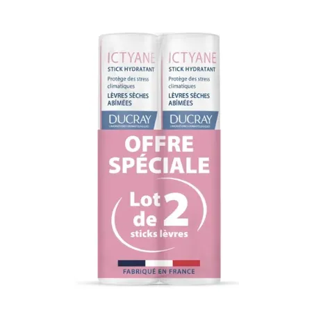 DUCRAY ICTYANE Stick Lèvres Hydratant 2x3g