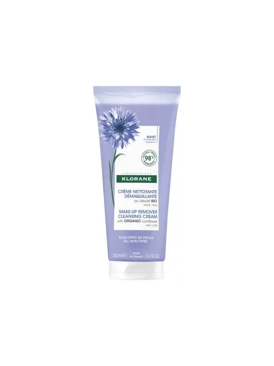 KLORANE Crème Nettoyante Démaquillante Bleuet 200ML