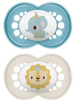 MAM 2 Sucettes Original Animaux 18 Mois et +