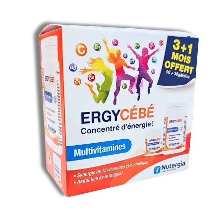 NUTERGIA Ergycébé Multivitamines 90+30 gélules