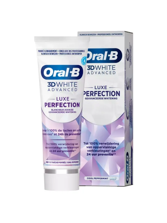 ORAL-B 3D White Advanced Dentifrice Menthe Fraîche Poivrée 75ml