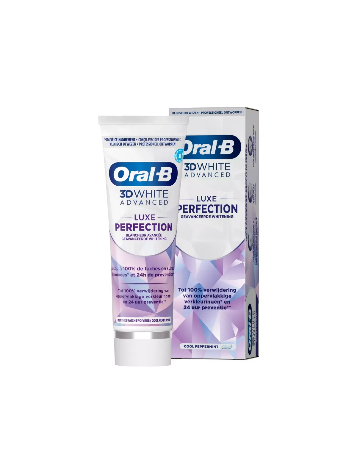 ORAL-B 3D White Advanced Dentifrice Menthe Fraîche Poivrée 75ml