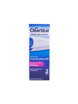 CLEARBLUE Test De Grossesse Détection Ultra-précoce Boite de 2