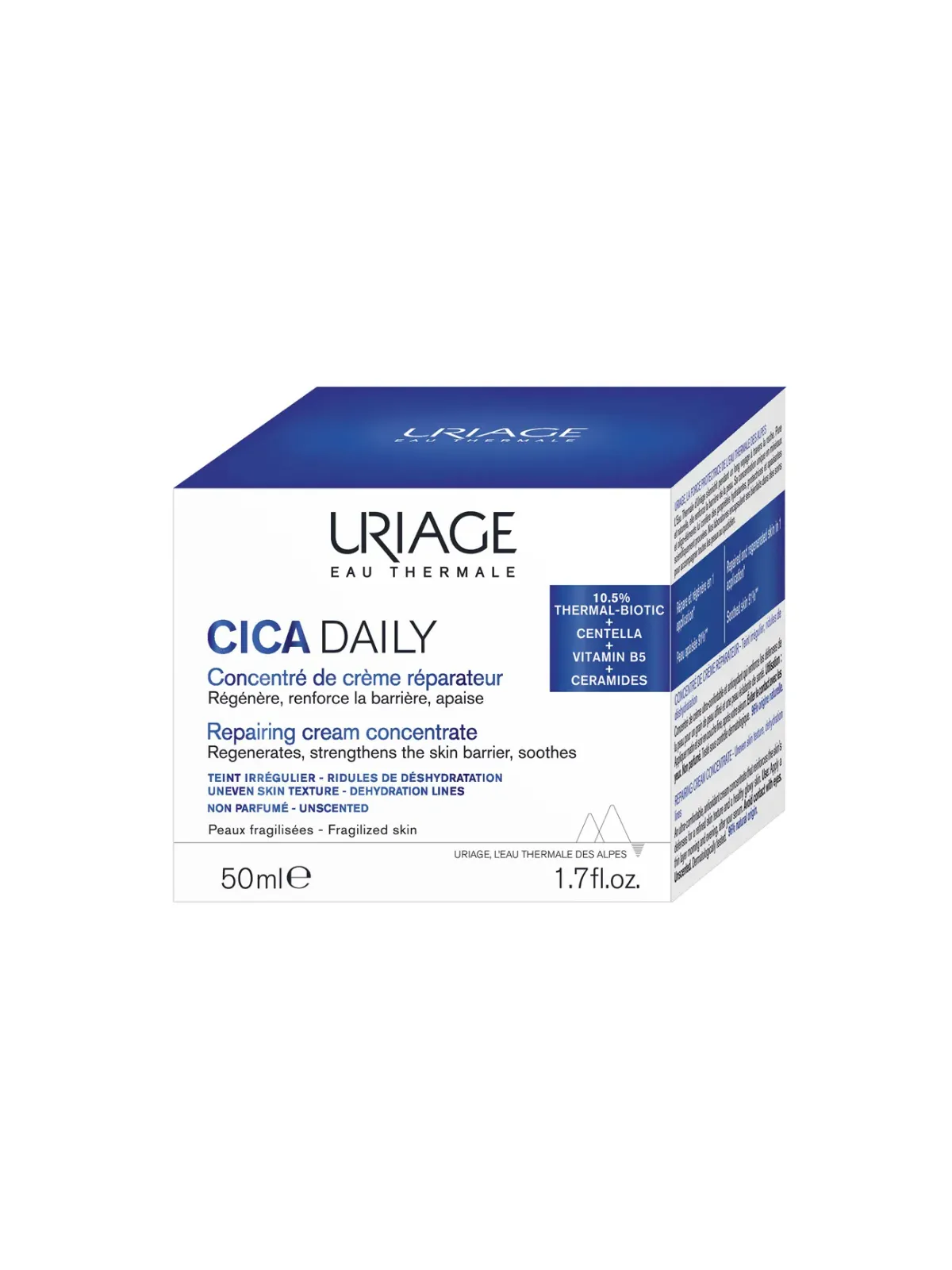 URIAGE Cica Daily Concentré de Crème Réparateur Peaux Fragilisées 50ml