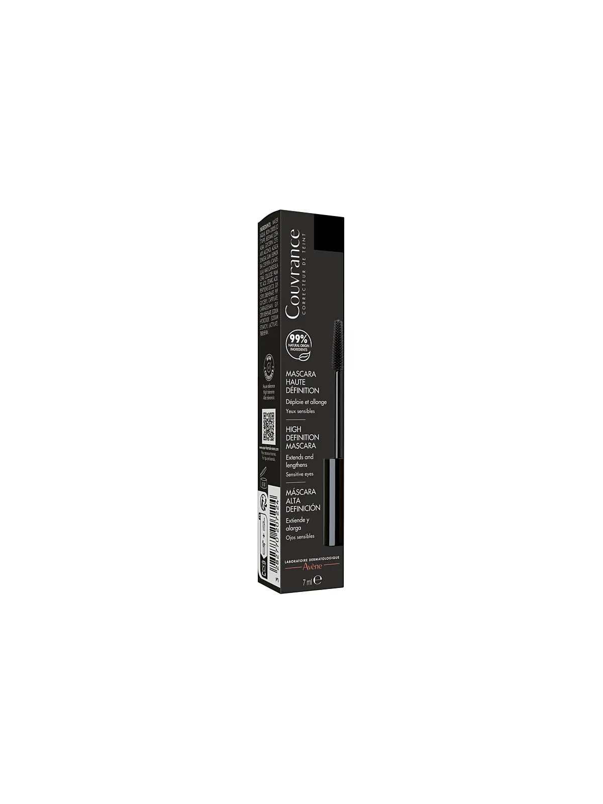 AVENE Couvrance  Mascara Haute Définition Noir Yeux Sensibles 7ml