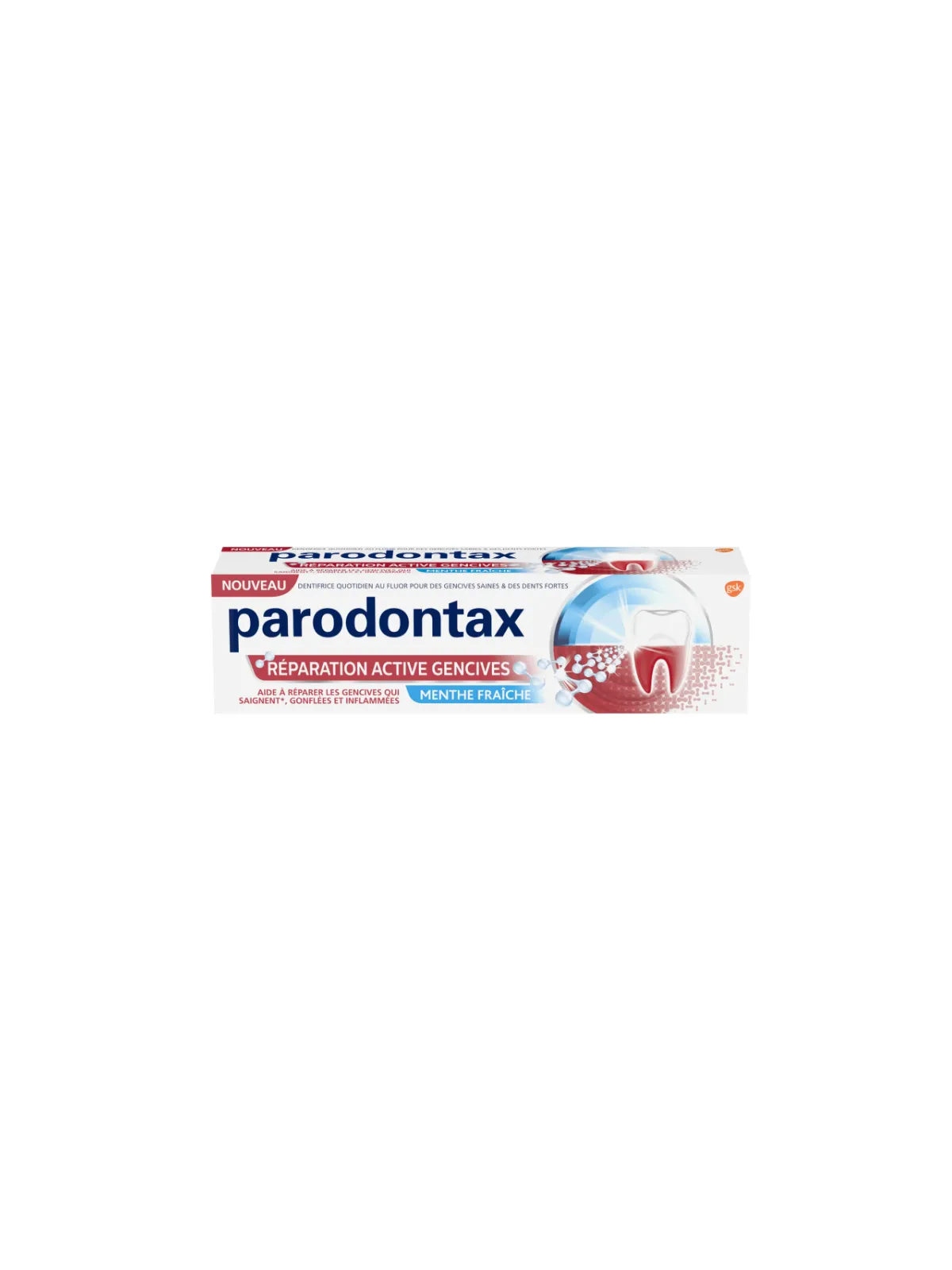 PARODONTAX Dentifrice Réparation Active Gencives Menthe Fraiche 75ml