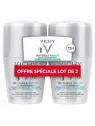 VICHY Déodorant Invisible Resist Dermo-Détranspirant 72H Roll-On Lot de 2 x 50 ml