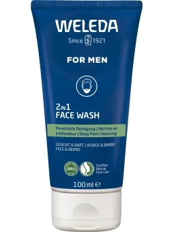 WELEDA ForMen Nettoyant 2-en-1 Visage 100 ml