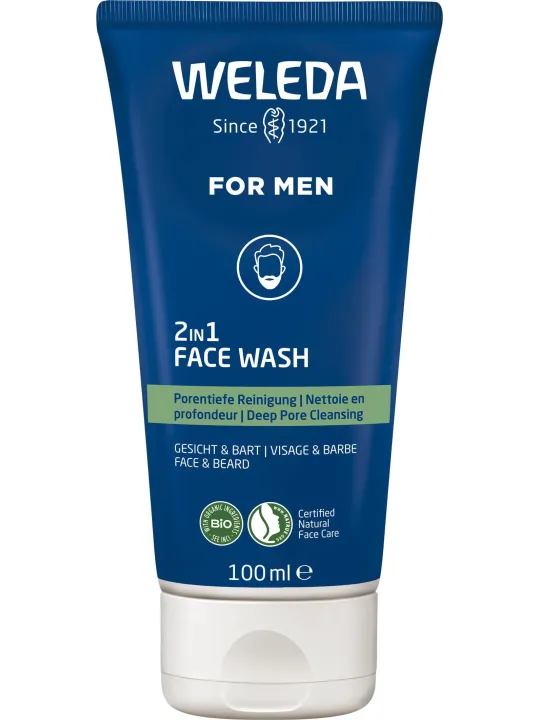 WELEDA ForMen Nettoyant 2-en-1 Visage 100 ml