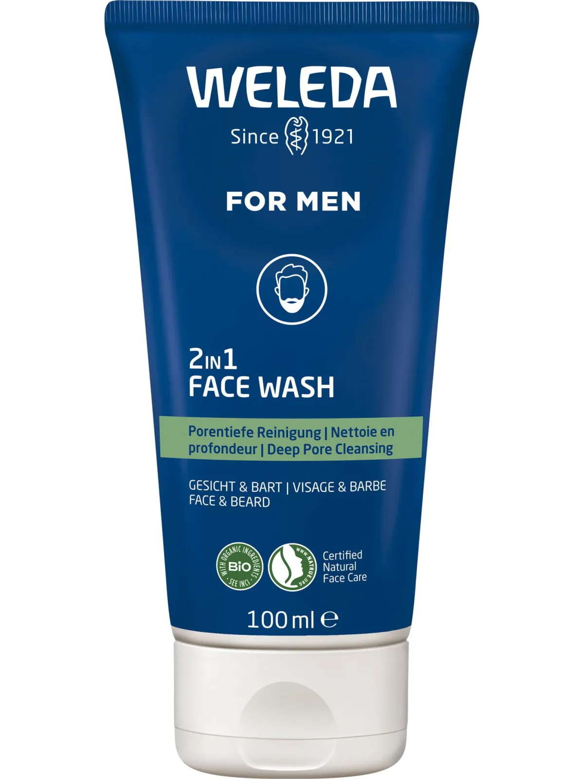 WELEDA ForMen Nettoyant 2-en-1 Visage 100 ml