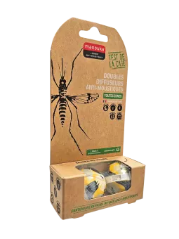 Manouka diffuseurs anti-moustiques Vegetal boite de 2