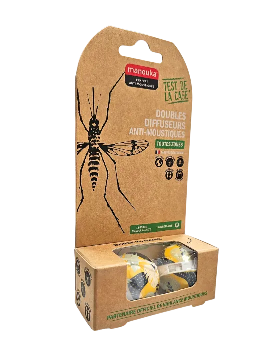 Manouka diffuseurs anti-moustiques Vegetal boite de 2
