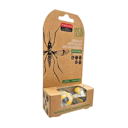 Manouka diffuseurs anti-moustiques Vegetal boite de 2