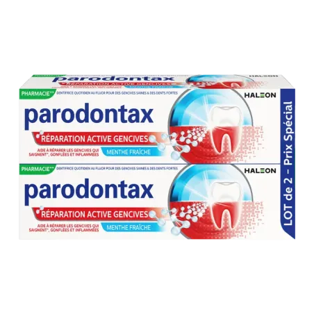 PARODONTAX Dentifrice Réparation Active des Gencives 2x75ml