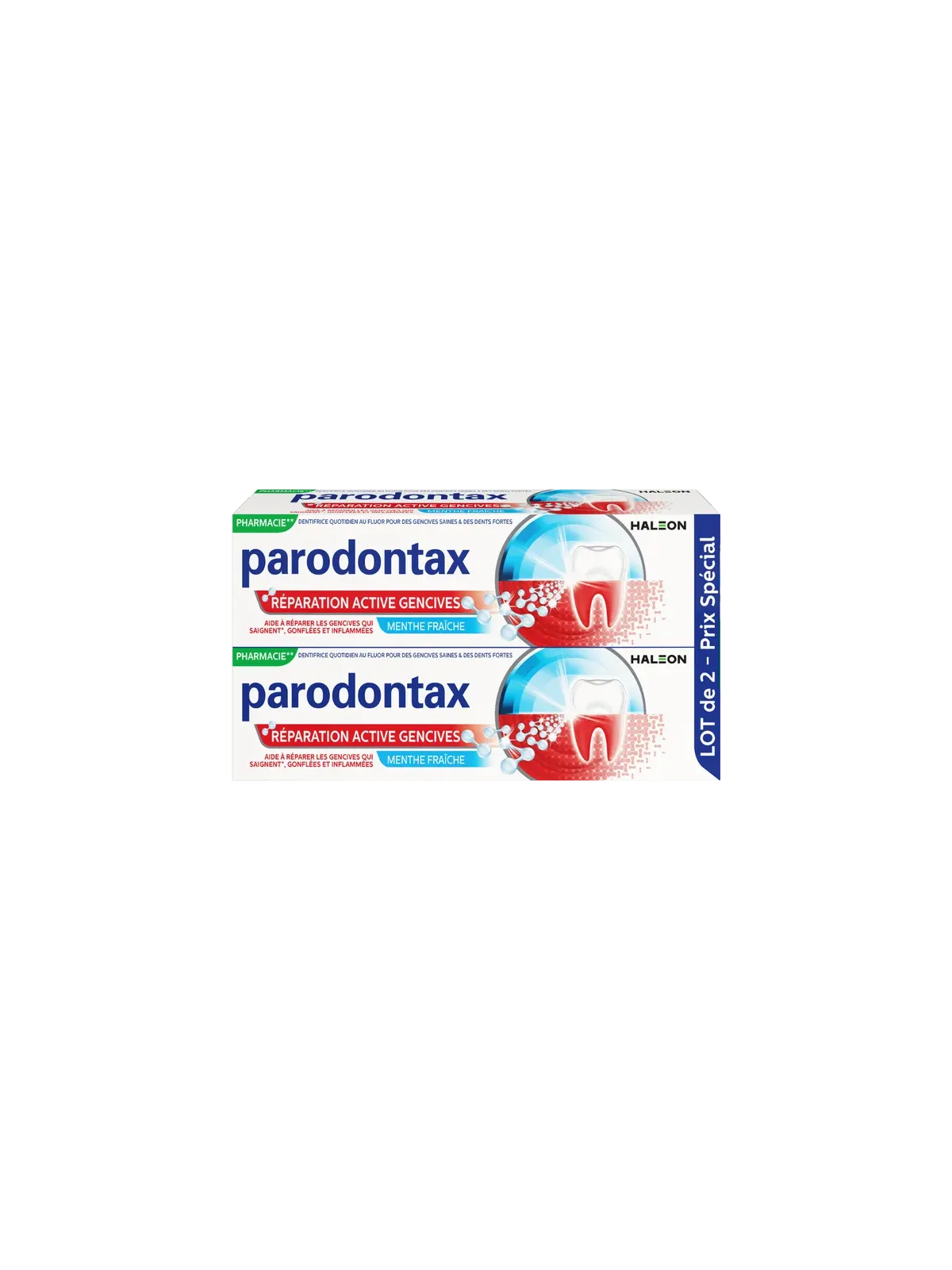 PARODONTAX Dentifrice Réparation Active des Gencives 2x75ml