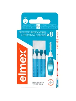ELMEX Brossettes Interdentaires Taille 3 - 1,1Mm Boite de 8