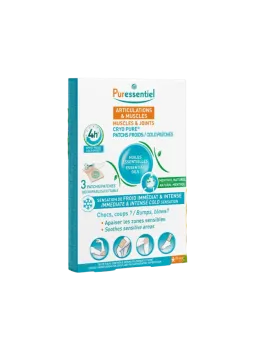 PURESSENTIEL Articulations Et Muscles Cryo Pure Patchs Froids Effet 4h Boite de 3