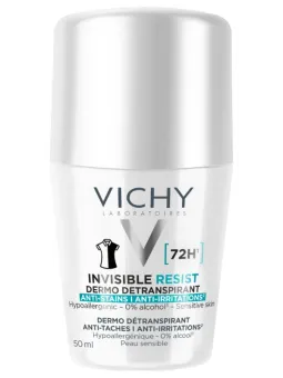 VICHY Déodorant Invisible Resist Dermo-Détranspirant 72H Roll-On 50 ml