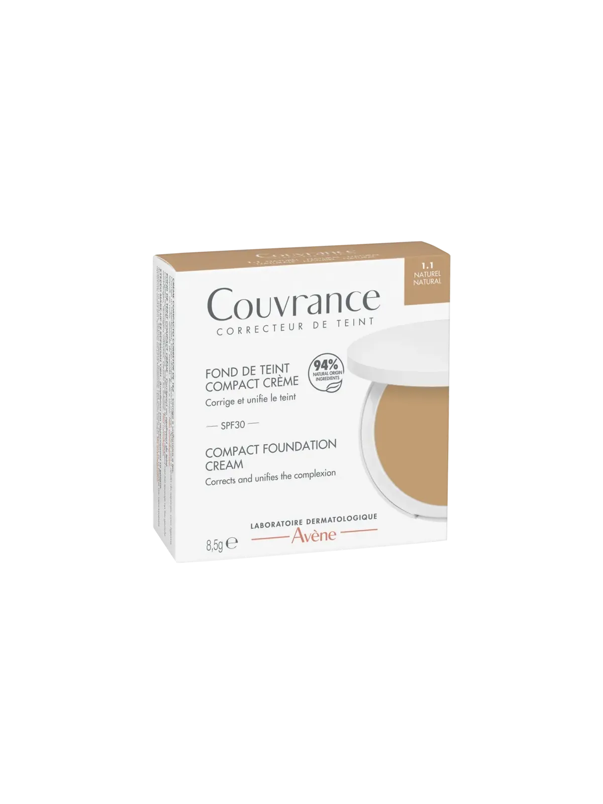 AVENE Couvrance Fond de Teint Compact Crème 1.1 Naturel
