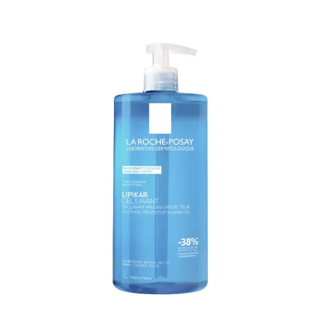 LA ROCHE-POSAY Lipikar Gel Douche Lavant Apaisant Protecteur Peaux Sensibles 1L