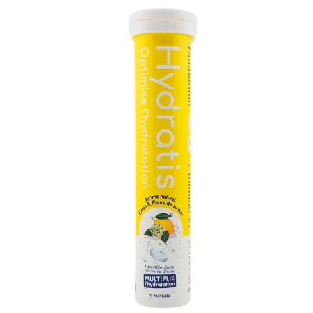 HYDRATIS Solution d'Hydratation 20 Pastilles Effervescentes Citron