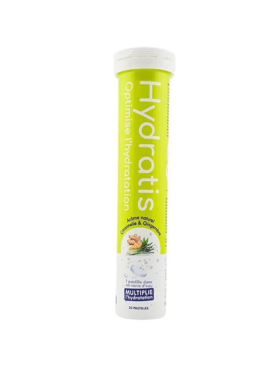 HYDRATIS Solution d'Hydratation 20 Pastilles Effervescentes Citronnelle & Gingembre